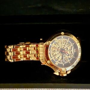 Men’s Pionier Automatic GM-516 Luxury Gold Watch with Box